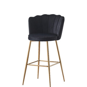 Tabouret de Bar – Velours & Doré | Élégance Contemporaine