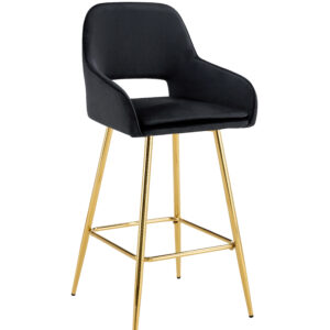 Chaise de Bar – Velours & Métal | Luxe Moderne & Confort Intelligent
