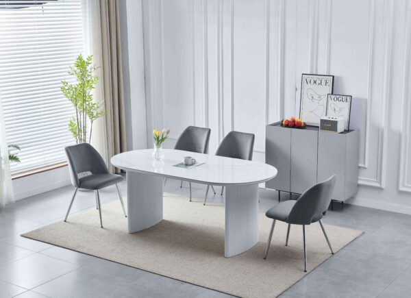 Table Josephine Blanc Marbre