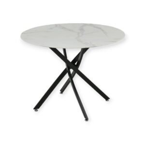 Table Olivia rond 1m20 pied noir