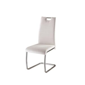 Chaise 103 similicuir blanc